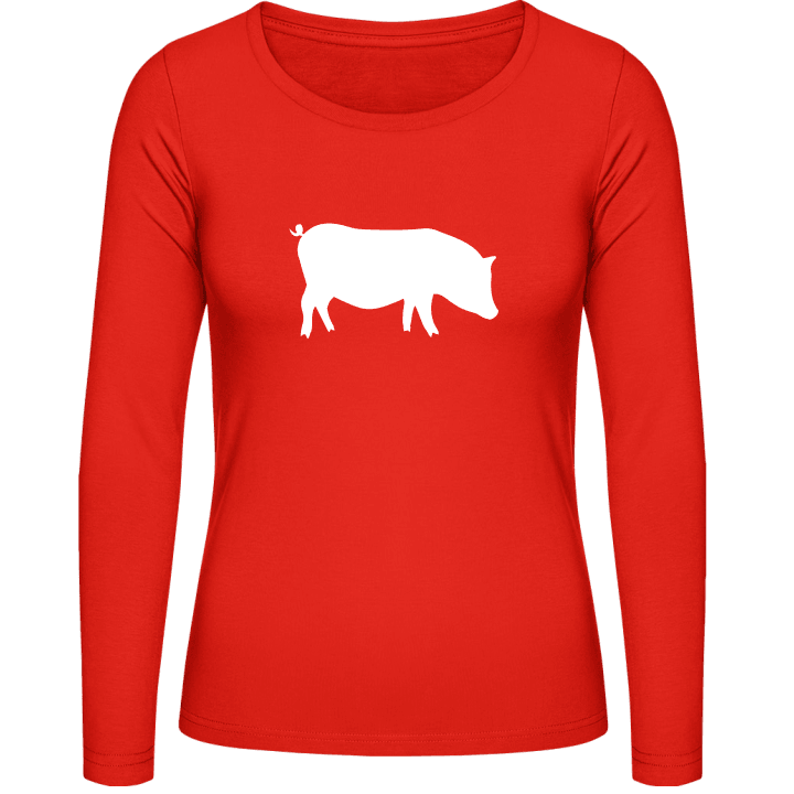 porcelet Pig T-shirt à manches longues pour femmes 0 image