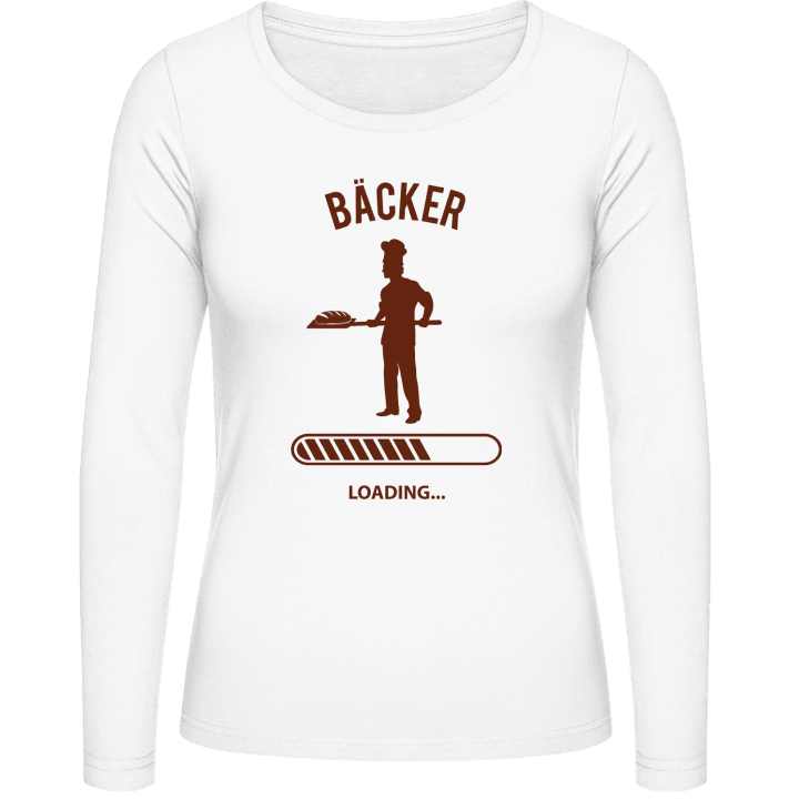 Bäcker Loading Camisa de manga larga para mujer contain pic