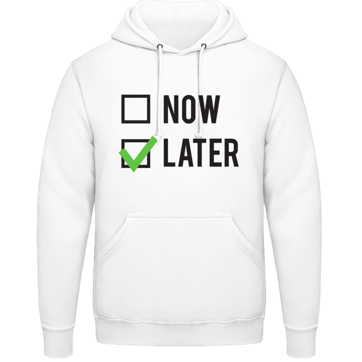 Now or Later Hoodie contain pic