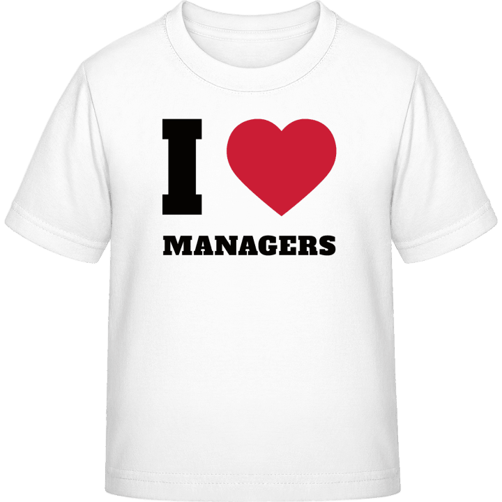 I Love Managers Kinderen T-shirt contain pic