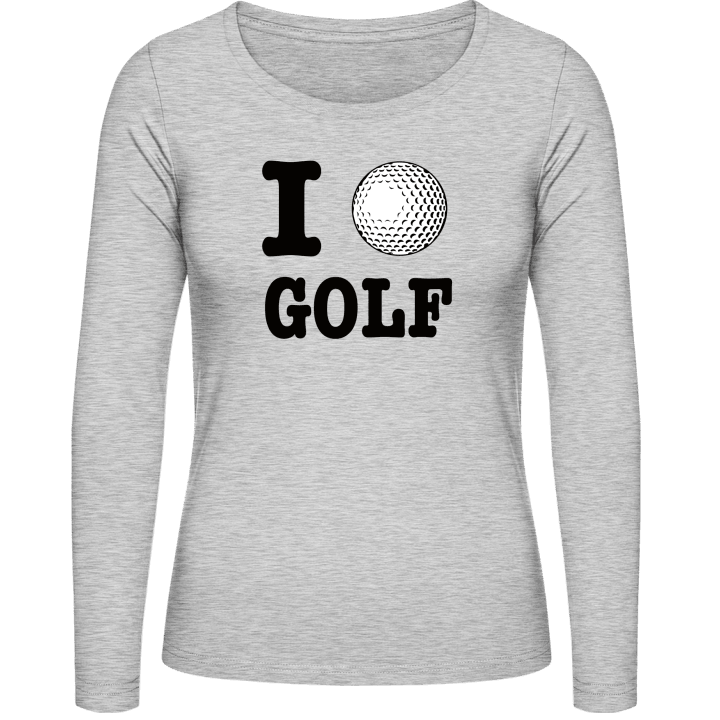 I Love Golf T-shirt à manches longues pour femmes contain pic