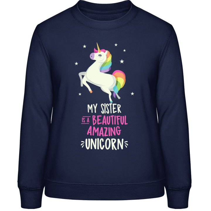 My Sister Is A Unicorn Frauen Sweatshirt 0 image