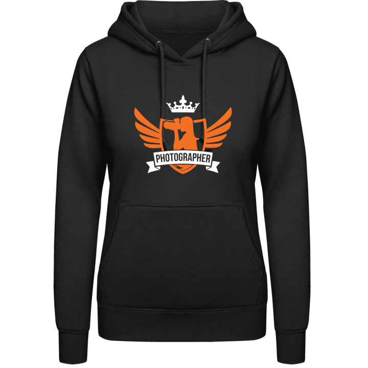 Female Photographer Winged Women Hoodie contain pic