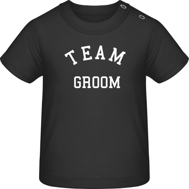 Team Groom T-shirt för bebisar contain pic