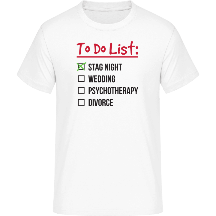 Wedding To Do List T-skjorte 0 image