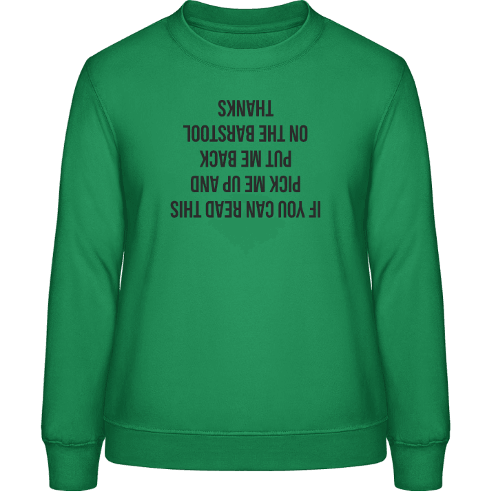 Put Me Back On The Barstool Sweat-shirt pour femme contain pic