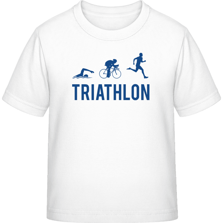 Triathlon Silhouette T-shirt för barn contain pic