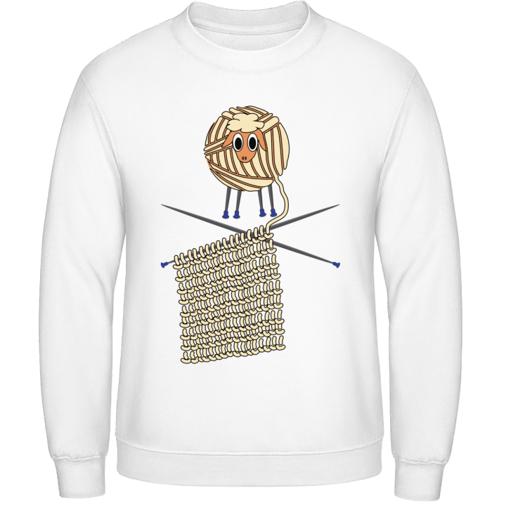 Knitting Sheep Comic Sweatshirt contain pic