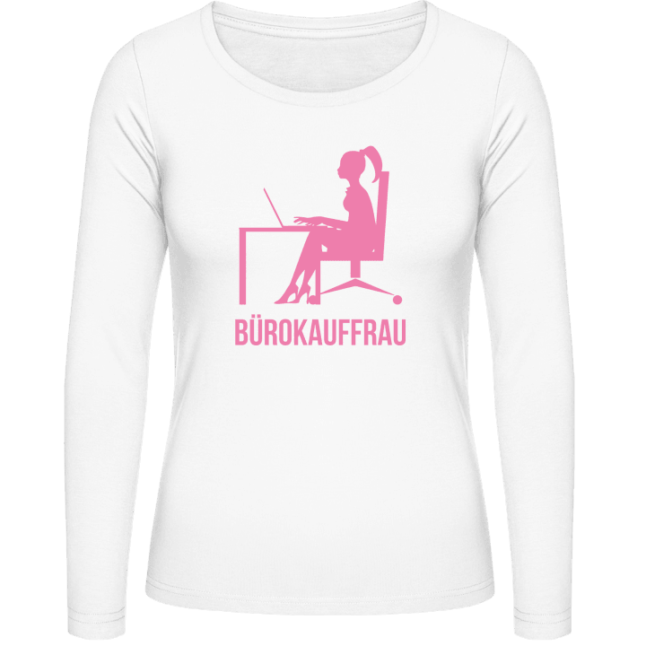 Bürokauffrau Silhouette Vrouwen Lange Mouw Shirt 0 image