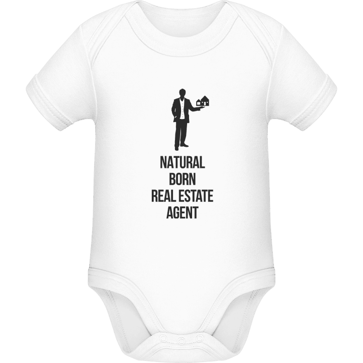 Natural Born Real Estate Agent Baby romperdress contain pic