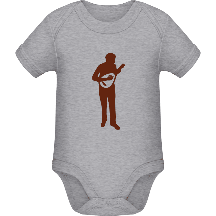 Mandolinist Illustration Baby romperdress contain pic