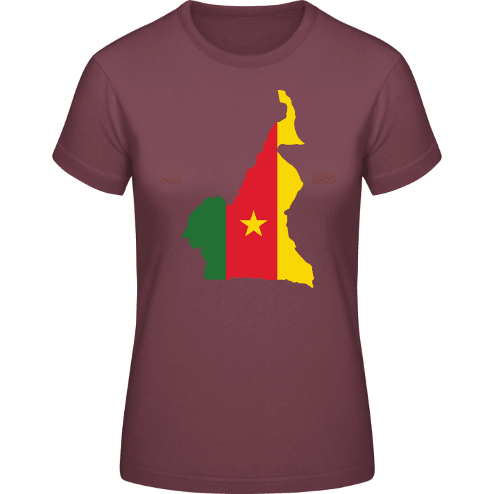 Kamerun Karte Frauen T-Shirt contain pic
