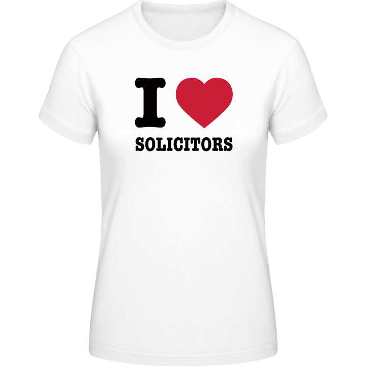 I Love Solicitors T-shirt för kvinnor 0 image