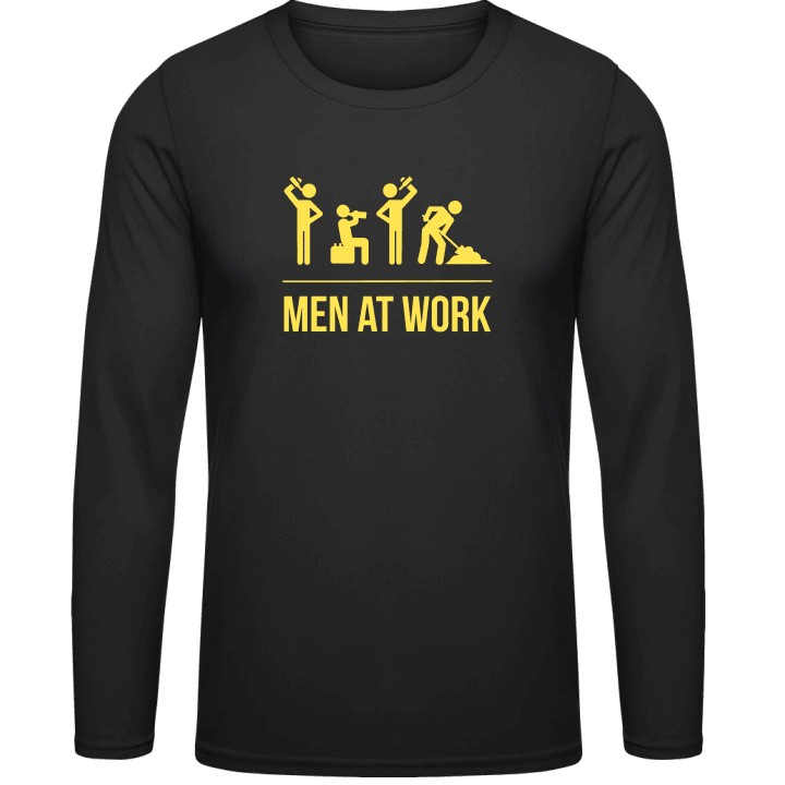 Men At Work T-shirt à manches longues contain pic