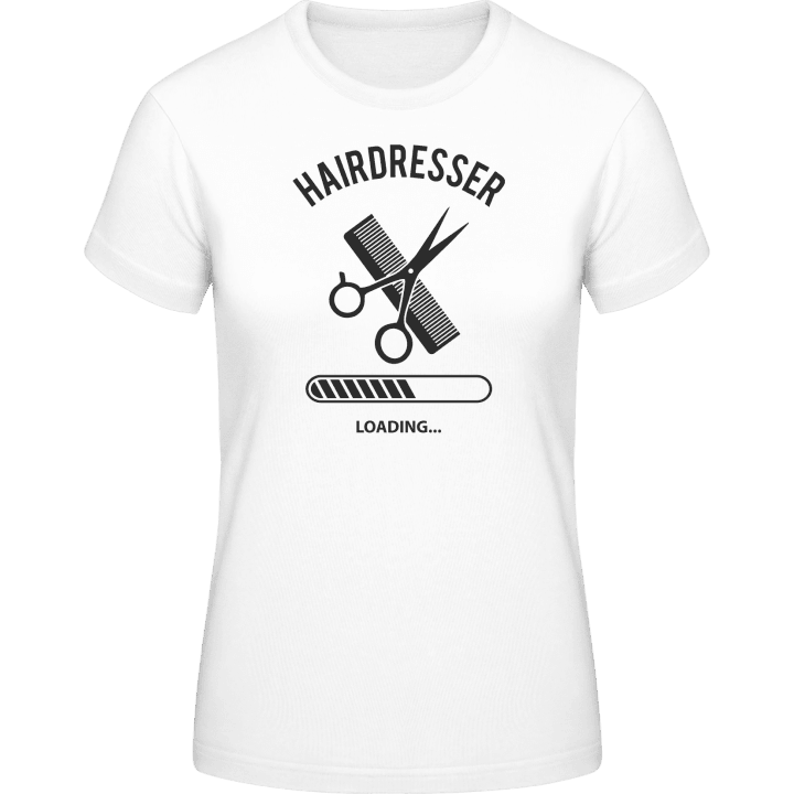 Hairdresser Loading Camiseta de mujer contain pic