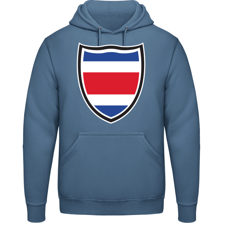 Costa Rica Flag Shield Hoodie 0 image