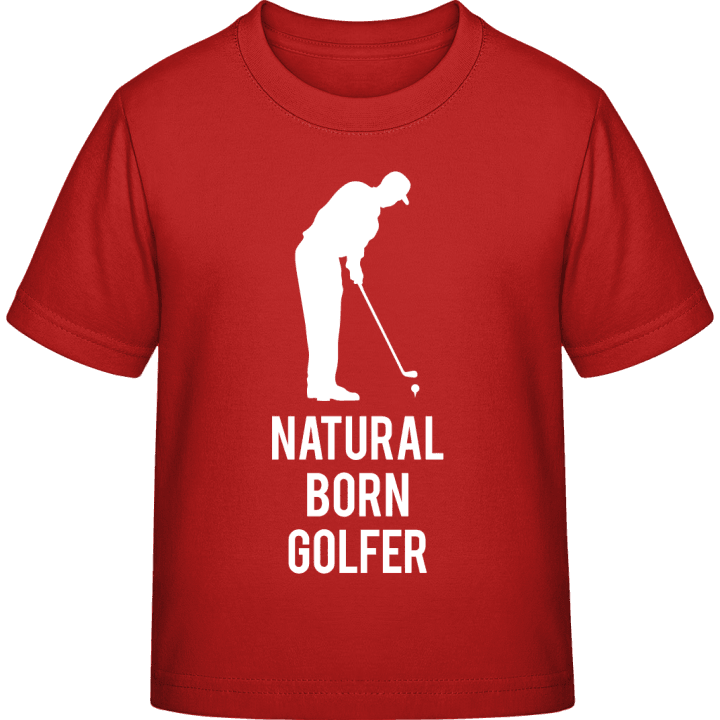 Natural Born Golfer T-shirt för barn contain pic