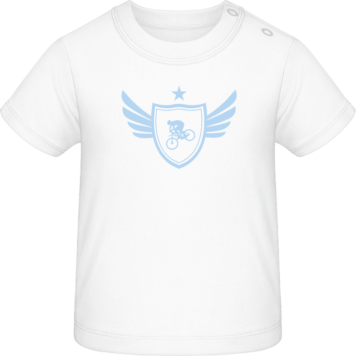 Mountain Bike Star Winged Baby T-Shirt contain pic