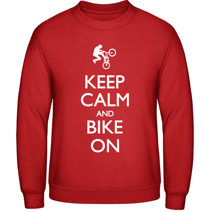Keep Calm and Bike on BMX Sudadera contain pic