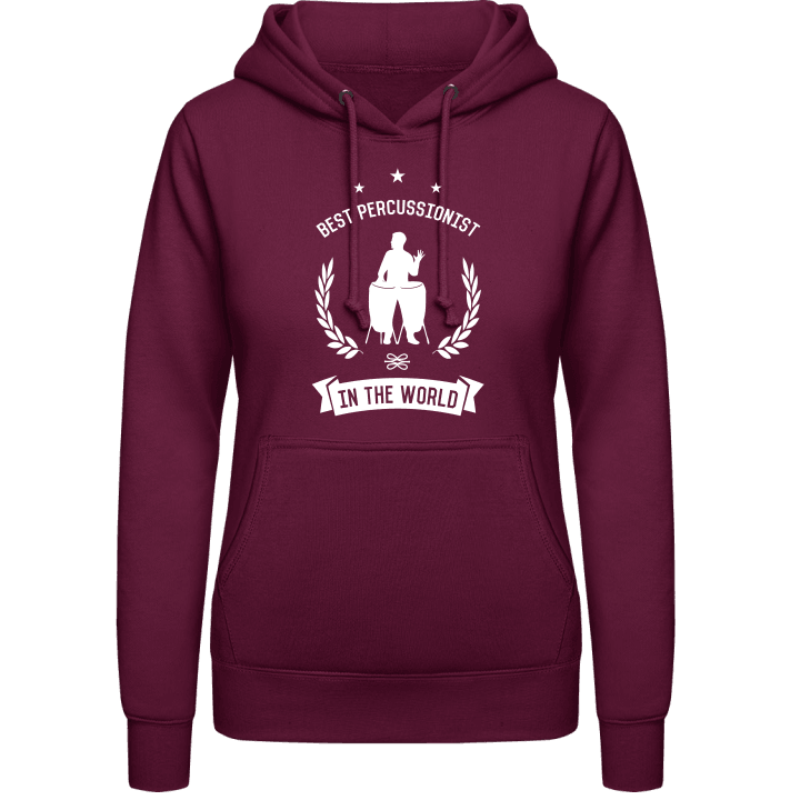 Best Percussionist In The World Vrouwen Hoodie contain pic