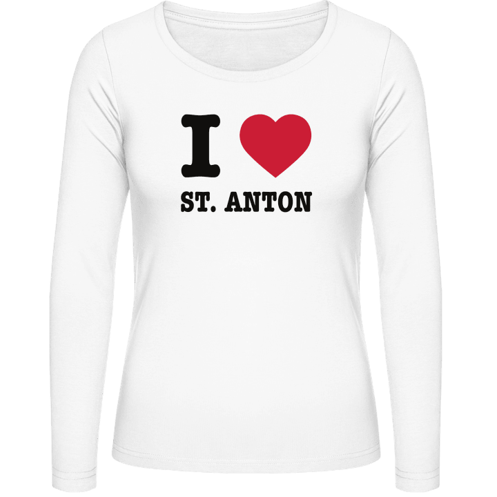 I Love St. Anton Kvinnor långärmad skjorta contain pic