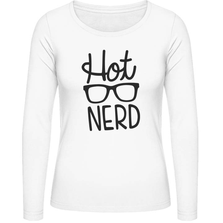 Hot Nerd Langermet skjorte for kvinner contain pic