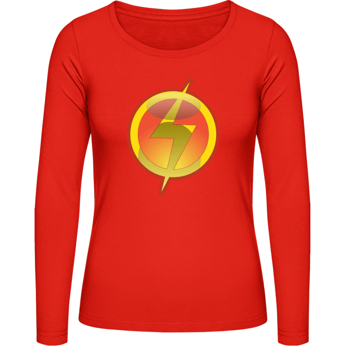 Superhero Flash Symbol Frauen Langarmshirt 0 image