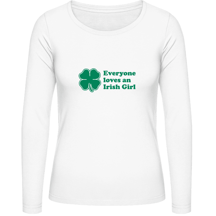 Everyone Loves An Irish Girl Langermet skjorte for kvinner 0 image