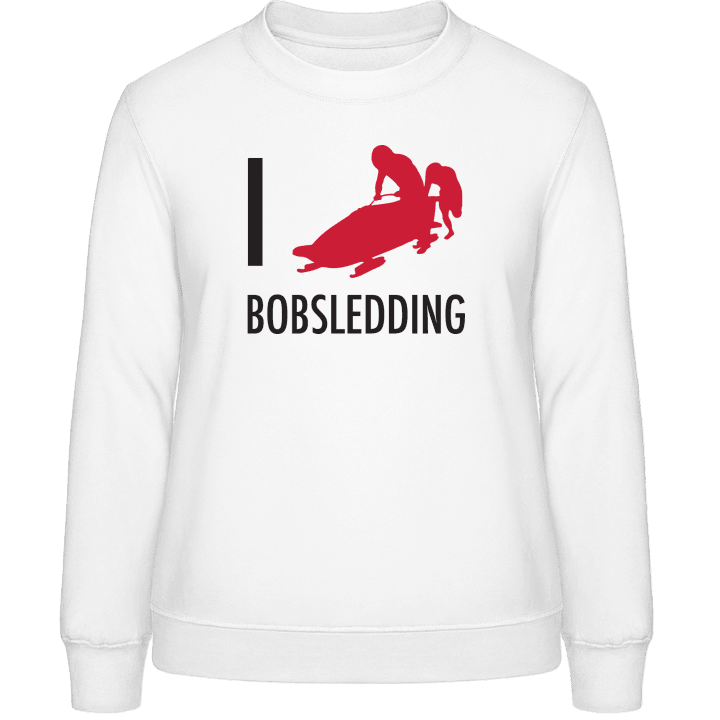 I Love Bobsledding Sweatshirt för kvinnor contain pic