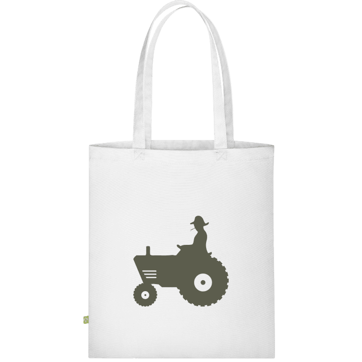 Farmer Driving Tractor Väska av tyg contain pic