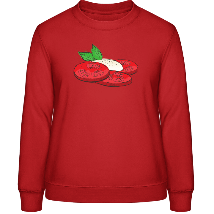 Tomato Mozzarella Sweatshirt för kvinnor contain pic
