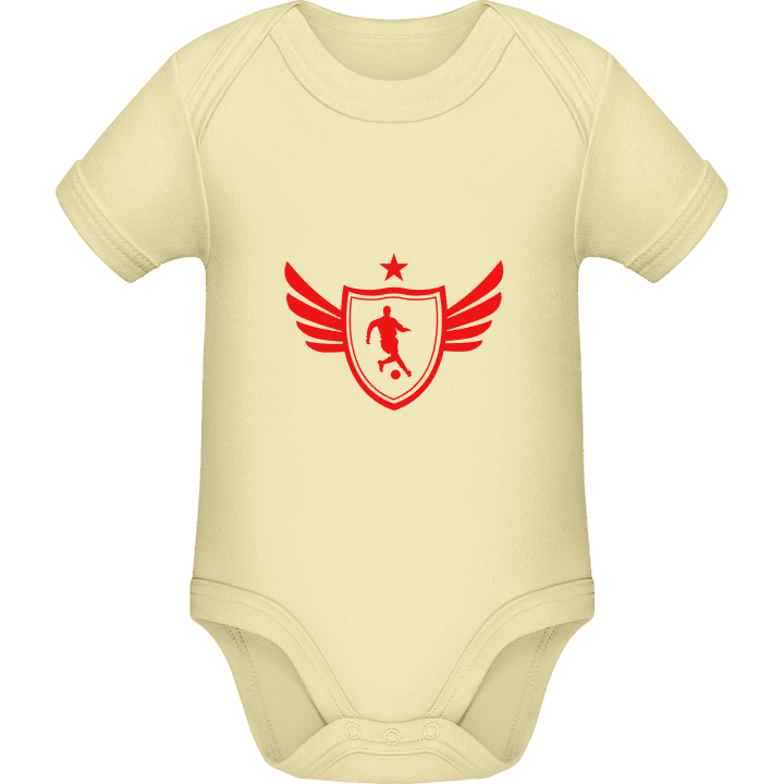 Soccer Player Star Baby romper kostym contain pic