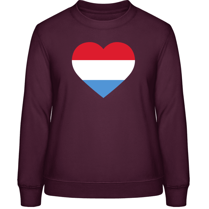 Netherlands Heart Flag Sweatshirt för kvinnor contain pic