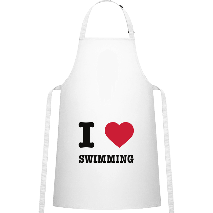 I Heart Swimming Delantal de cocina contain pic