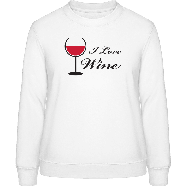 I Love Wine Frauen Sweatshirt contain pic