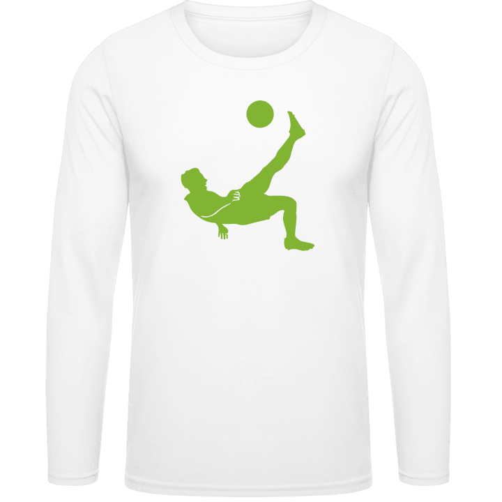 Kick Back Soccer Player Long Sleeve Shirt contain pic