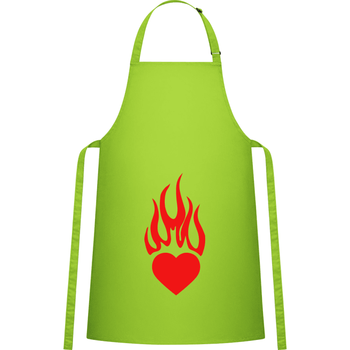 Heart On Fire Kitchen Apron contain pic