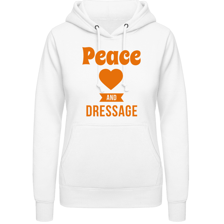 Peace Love Dressage Sweat à capuche pour femme contain pic