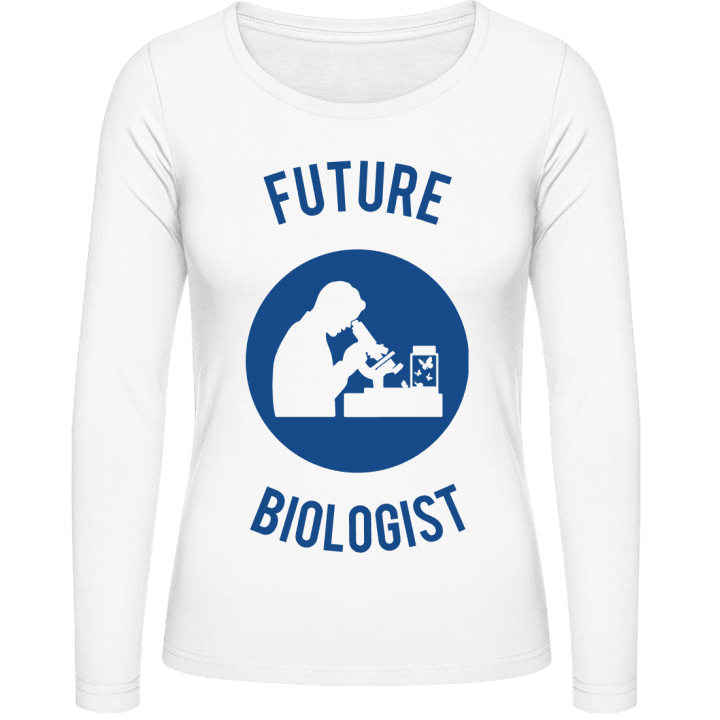 Future Biologist Silhouette Langermet skjorte for kvinner contain pic