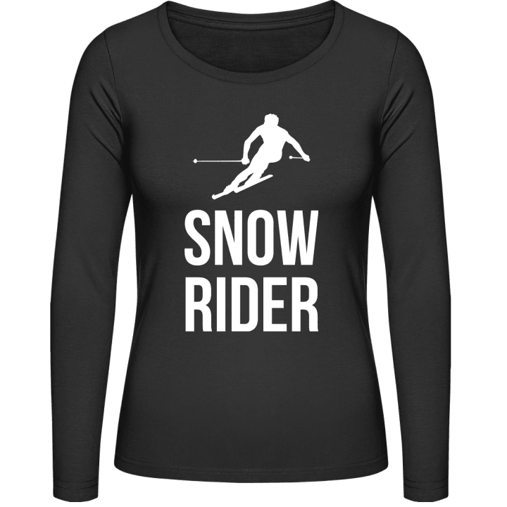 Snowrider Skier Camisa de manga larga para mujer contain pic