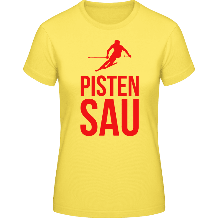 Pistensau Skifahrer T-shirt pour femme contain pic