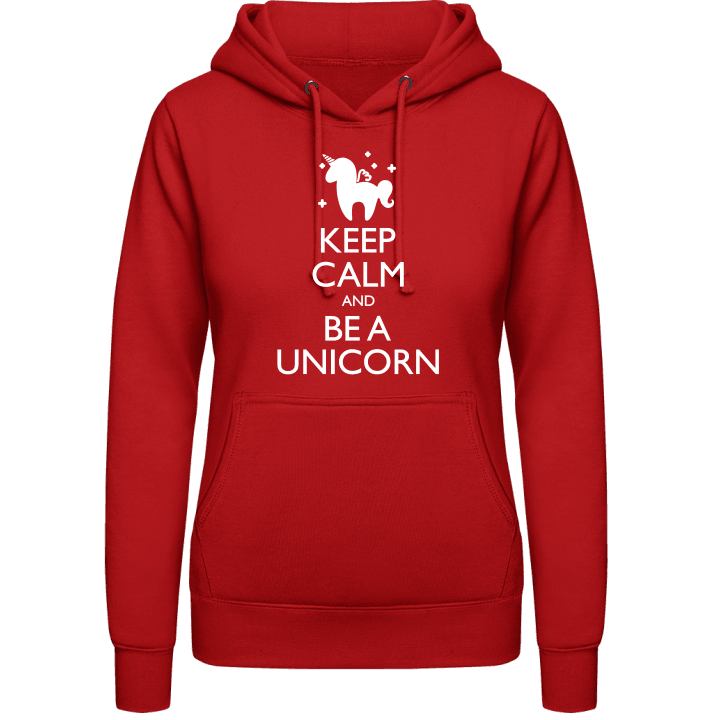 Keep Calm Be A Unicorn Hættetrøje til kvinder 0 image