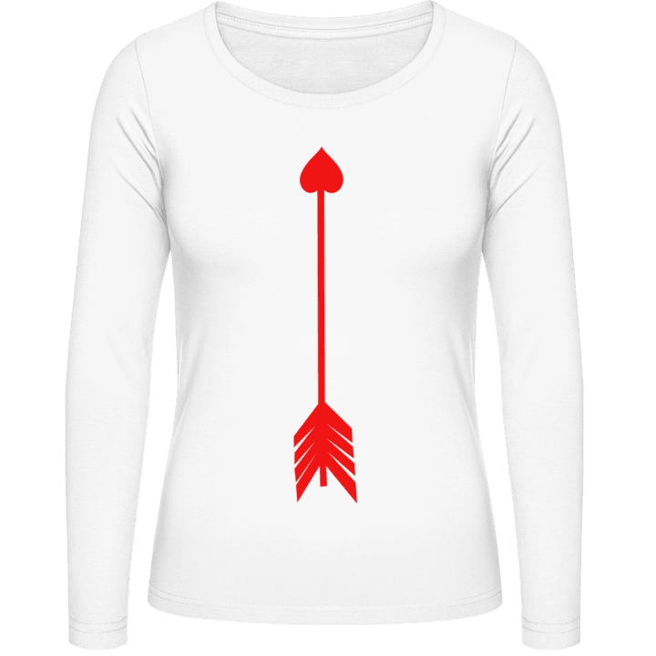 Love Arrow Valentine Langermet skjorte for kvinner contain pic