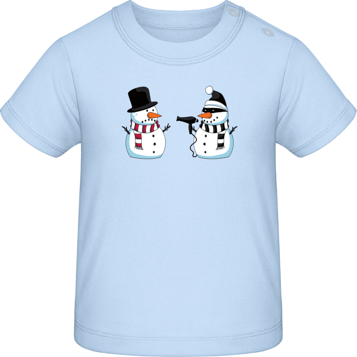 Snowman Attack Baby T-skjorte contain pic