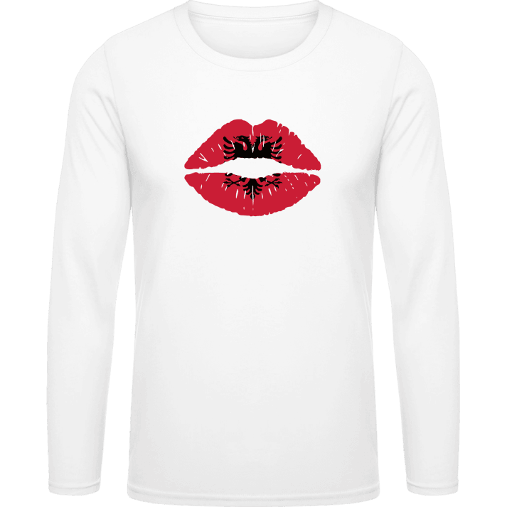 Albanian Kiss Flag T-shirt à manches longues contain pic