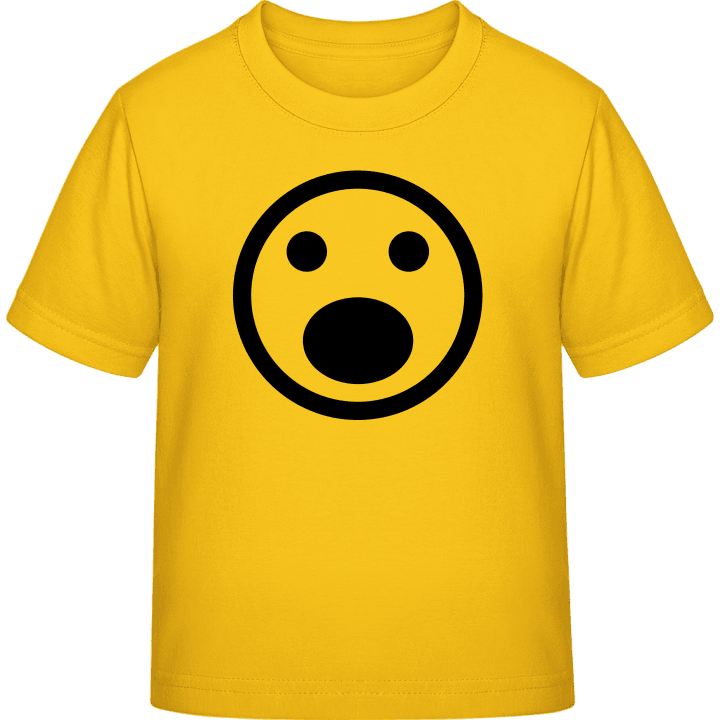 Horrified Smiley T-skjorte for barn contain pic