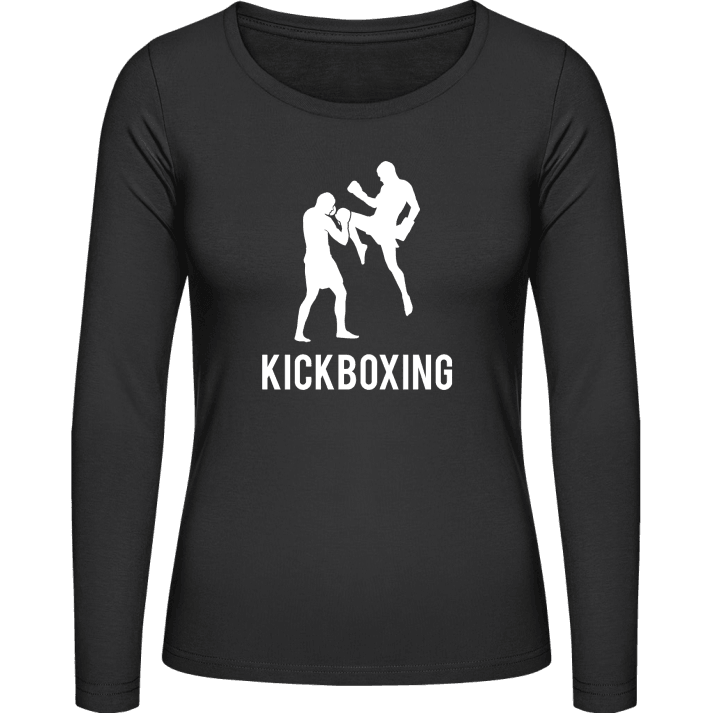 Kickboxing Scene Camisa de manga larga para mujer contain pic