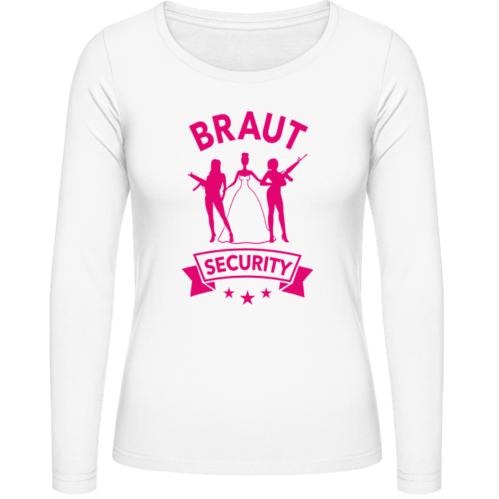 Braut Security bewaffnet Vrouwen Lange Mouw Shirt contain pic
