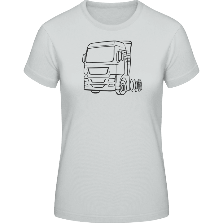 Truck Outline T-shirt för kvinnor contain pic