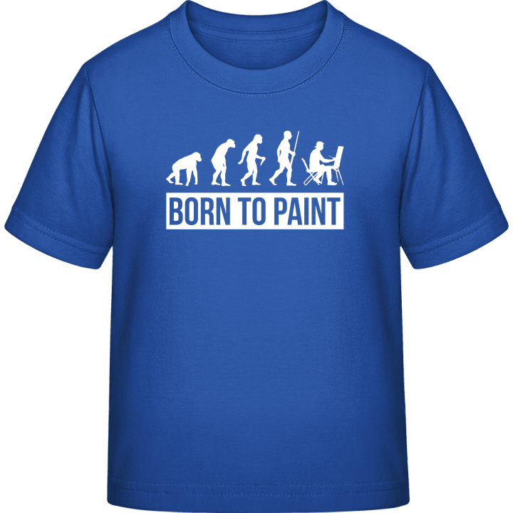 Born To Paint Evolution T-shirt för barn contain pic